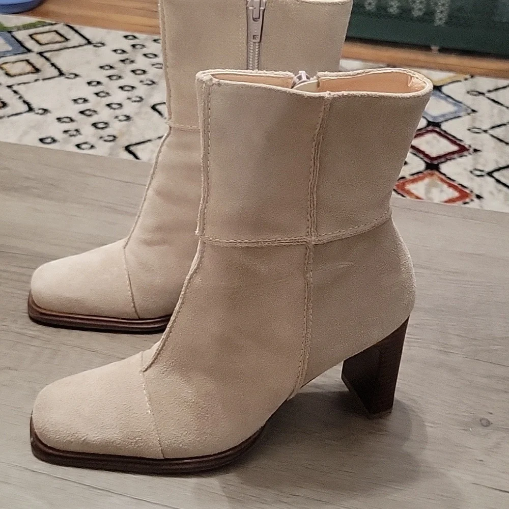 Leather BOHO Ankle Boots 7 - Picture 2 of 7